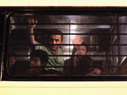 U.S. Immigration And Customs Officials Deport Undocumented El Salvadorians