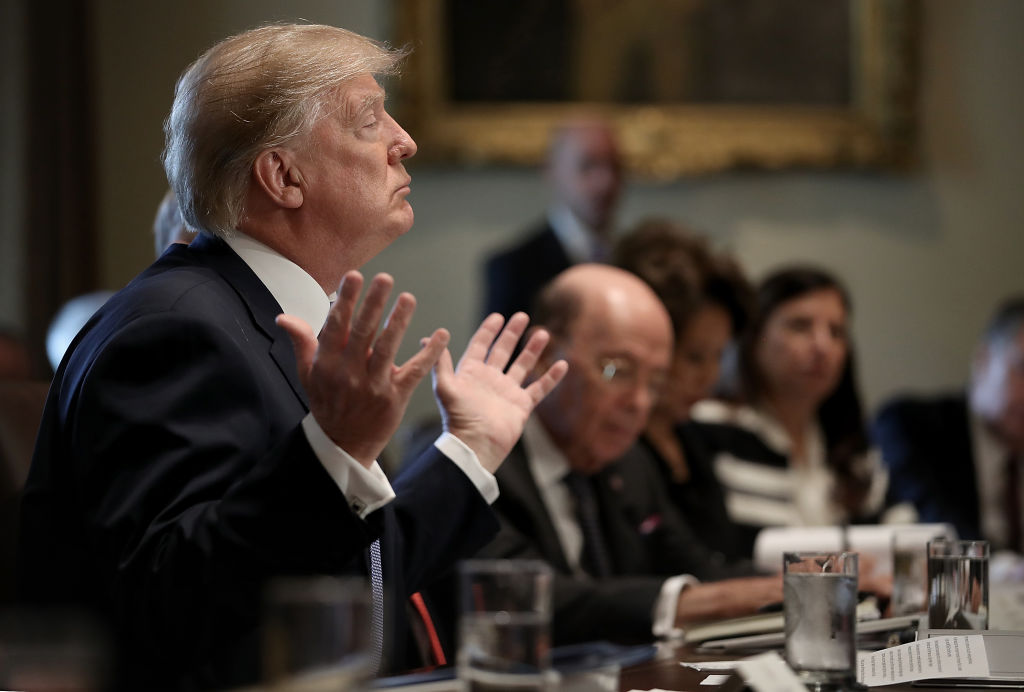 President Trump Holds Cabinet Meeting At The White House