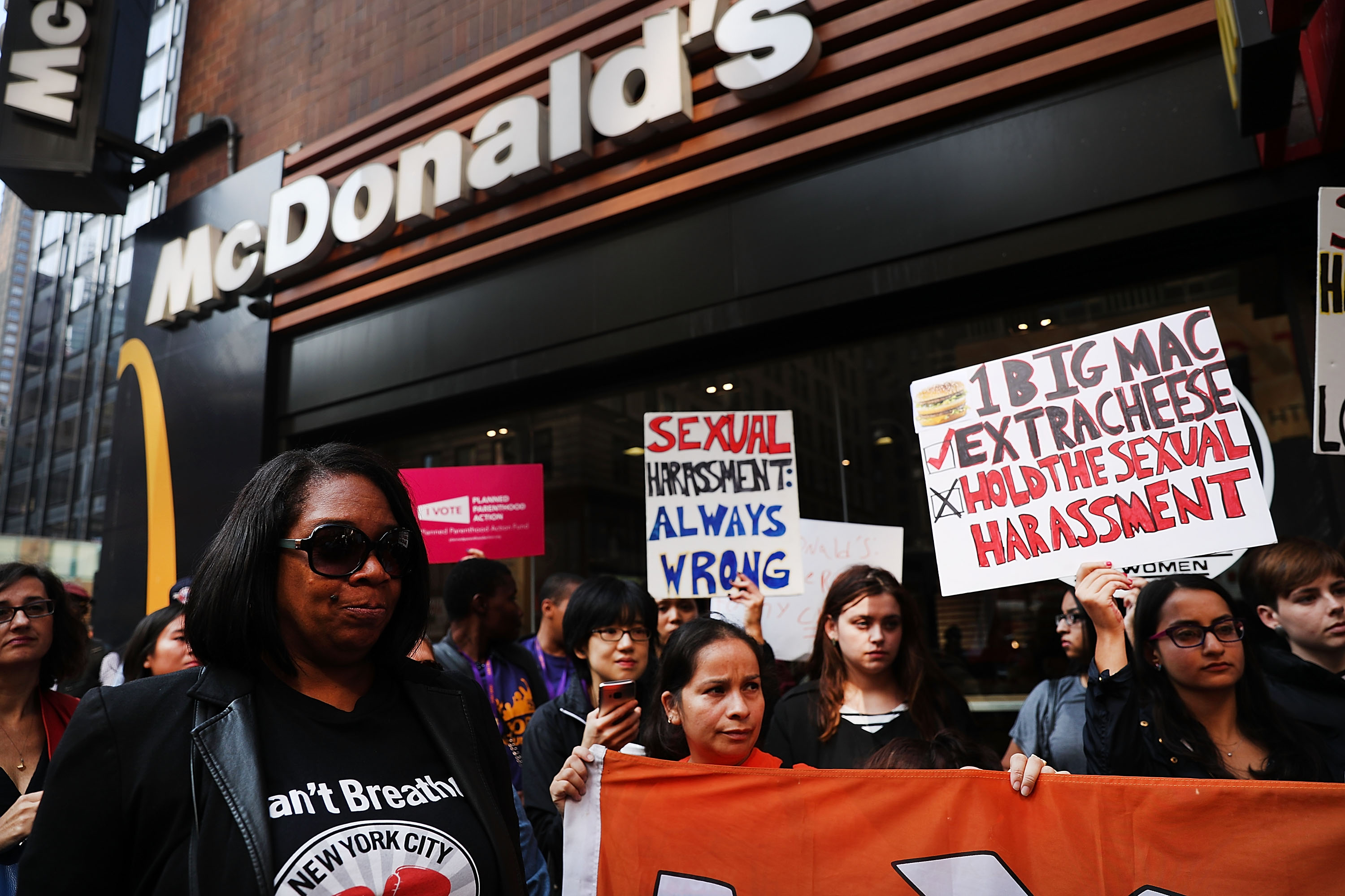 Workers Protest Sexual Harassment At McDonald's Franchises
