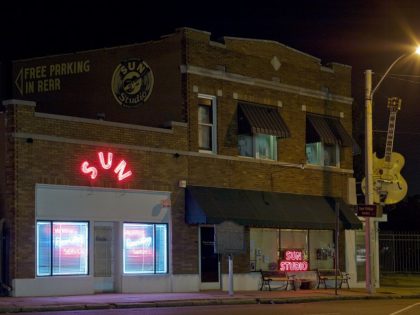 Sun Records Studio where Elivs Presley got his break into the mu