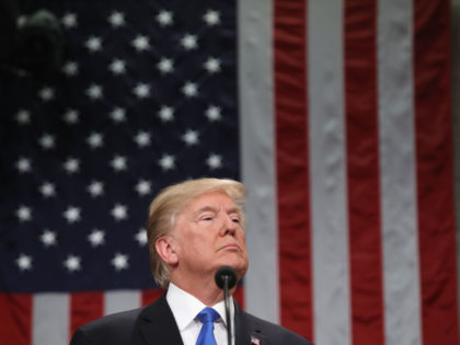 President Trump Addresses The Nation In His First State Of The Union Address To Joint Session Of  Congress