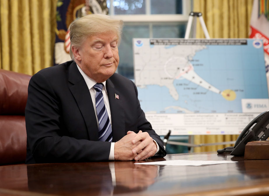 President Trump Meets With Homeland Security Secretary Nielsen And FEMA Administrator Long In The Oval Office