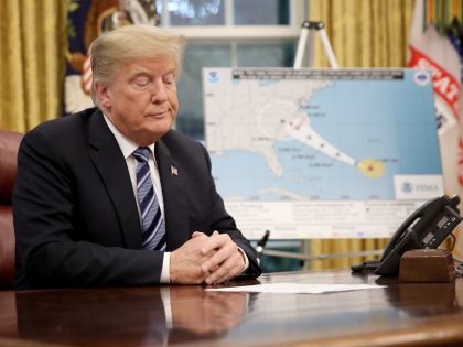President Trump Meets With Homeland Security Secretary Nielsen And FEMA Administrator Long In The Oval Office