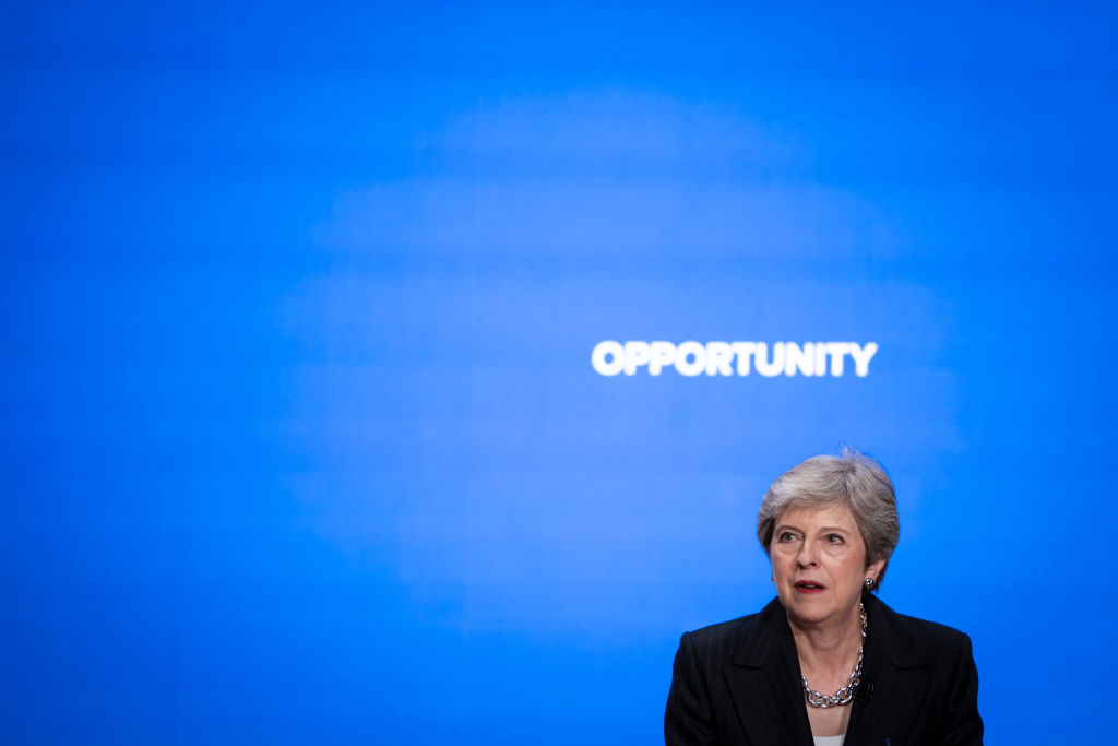 Conservative Party Leader Speaks To Conference On Day Four