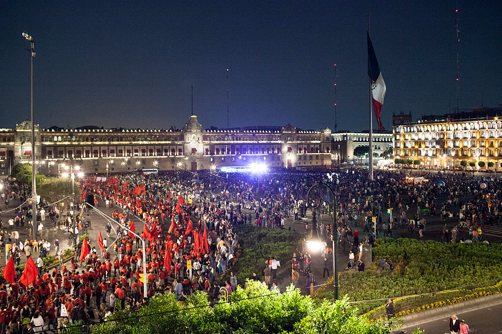University Students In Mexico City March In Support Of Missing Students