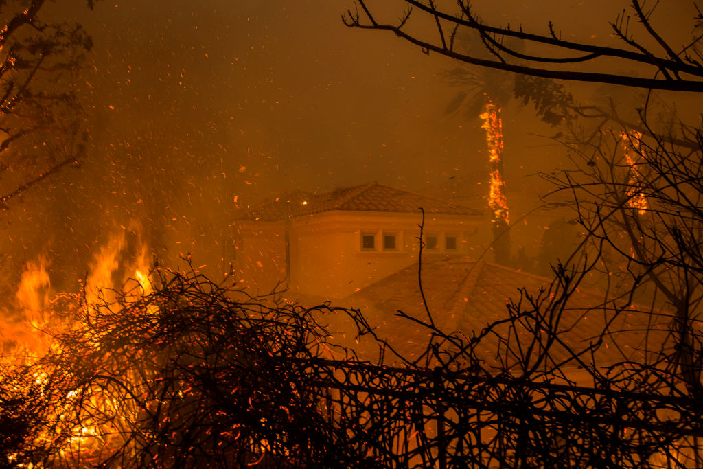 Fast-Spreading Hill and Woolsey Fires Force Evacuations In California's Ventura County