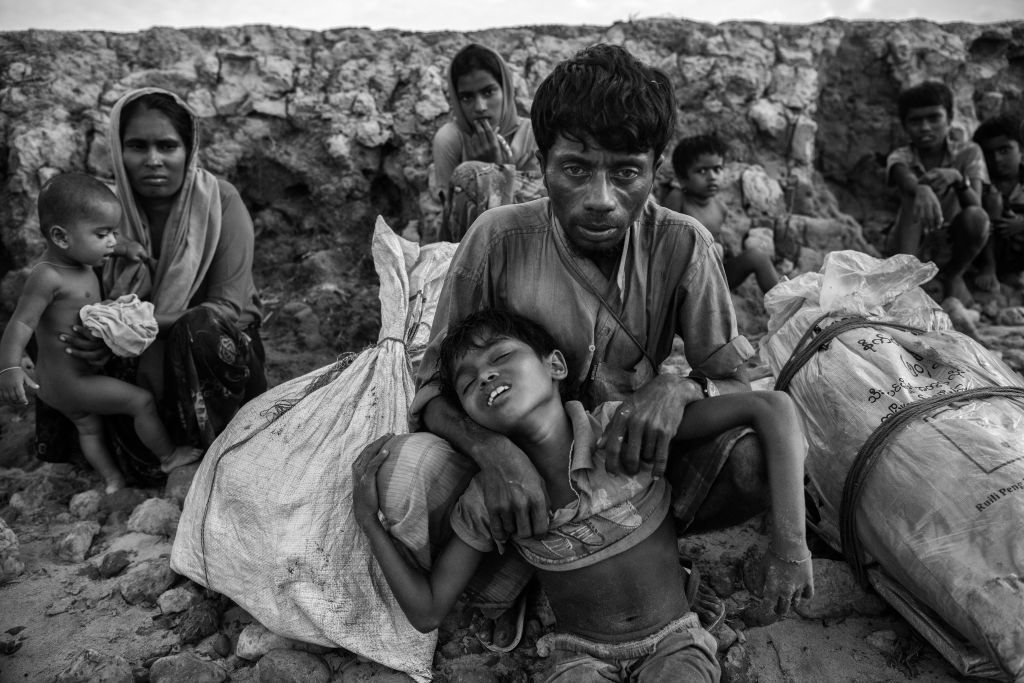 Rohingya Refugees Flee Into Bangladesh to Escape Ethnic Cleansing