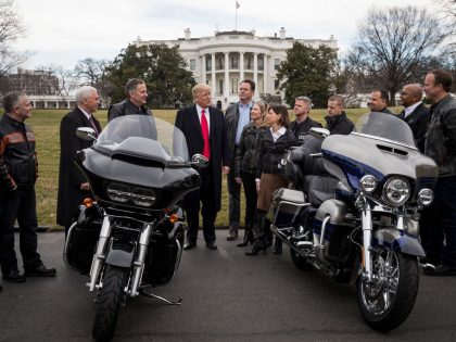 President Trump Has Lunch With Harley Davidson Executives And Union Reps