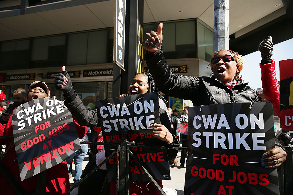 Verizon Workers Walk Off Jobs And Strike