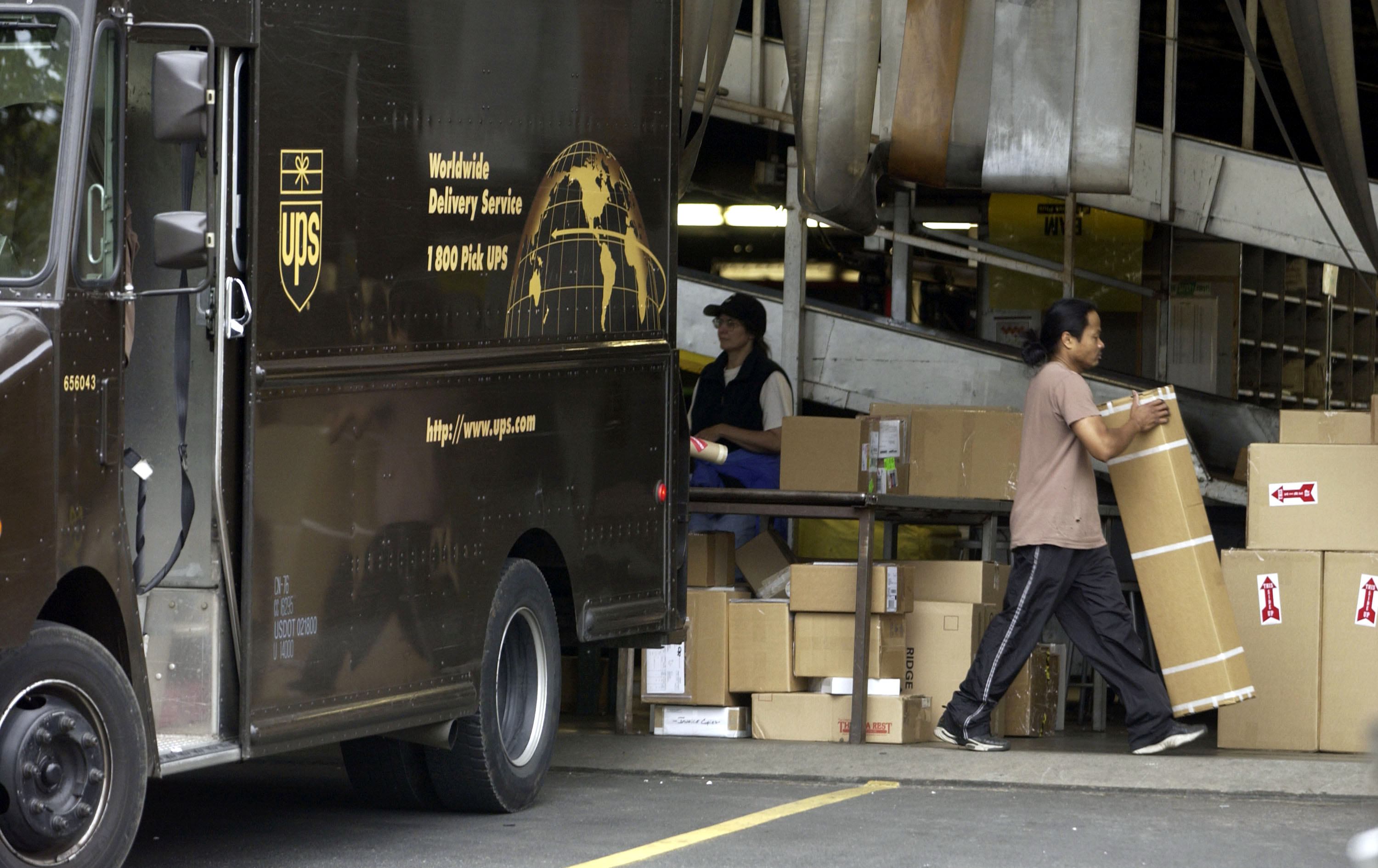UPS Drivers And Union Leaders Protest Excessive Overtime