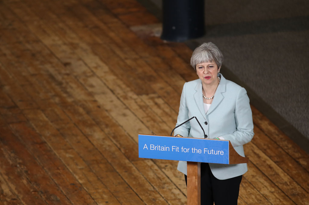 Theresa May Delivers Key Education Speech In Derbyshire