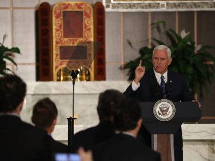Vice President Pence Speaks To Members Of The Venezuelan Community In Doral, Florida