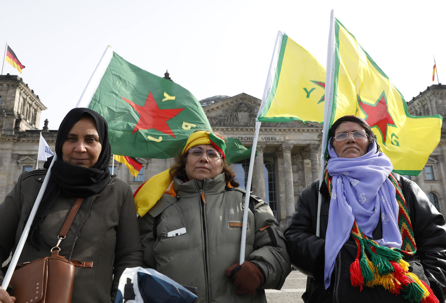 Kurds Protest Turkish Military Intervention In Afrin