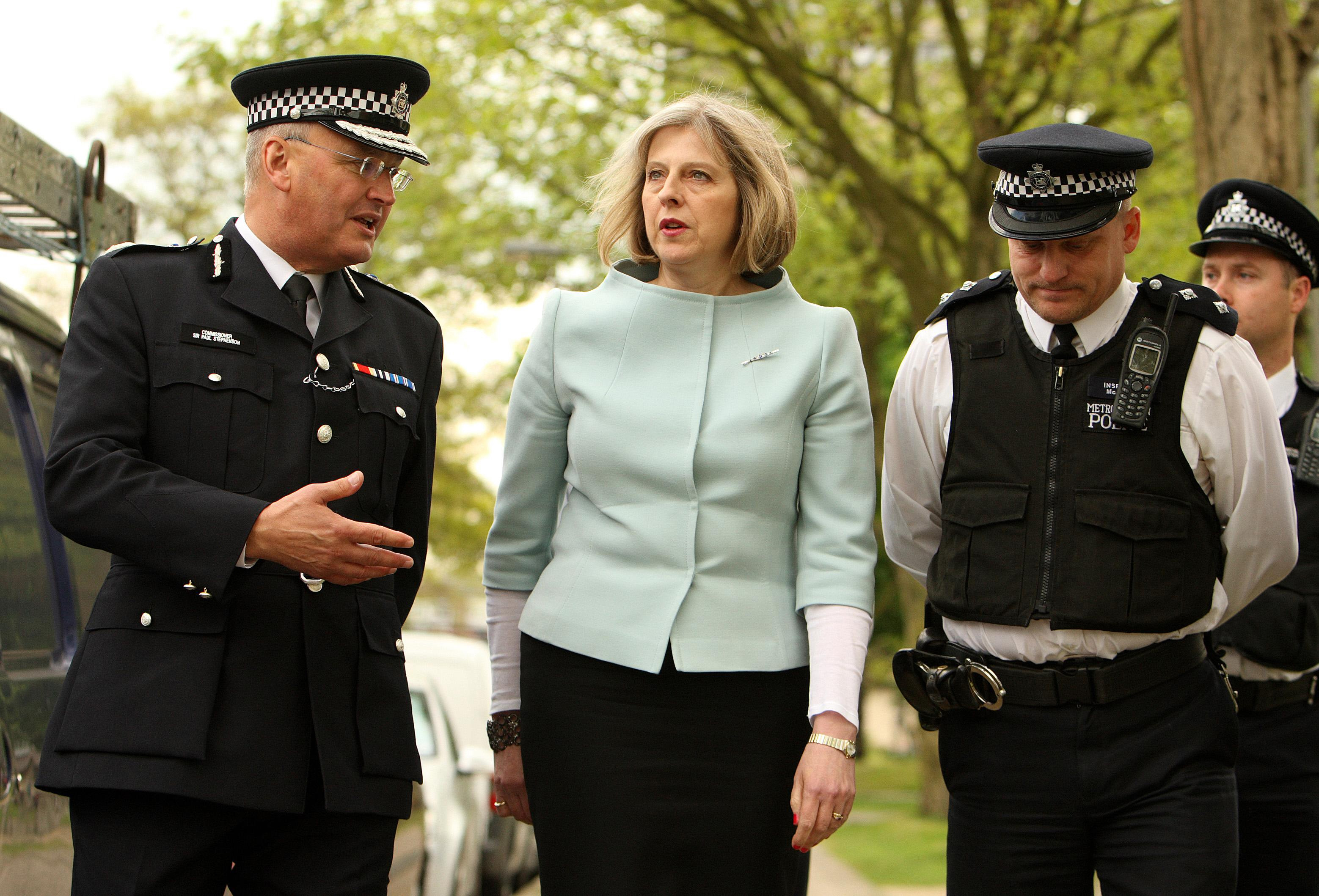 Home Secretary Teresa May Visits York Road Estate