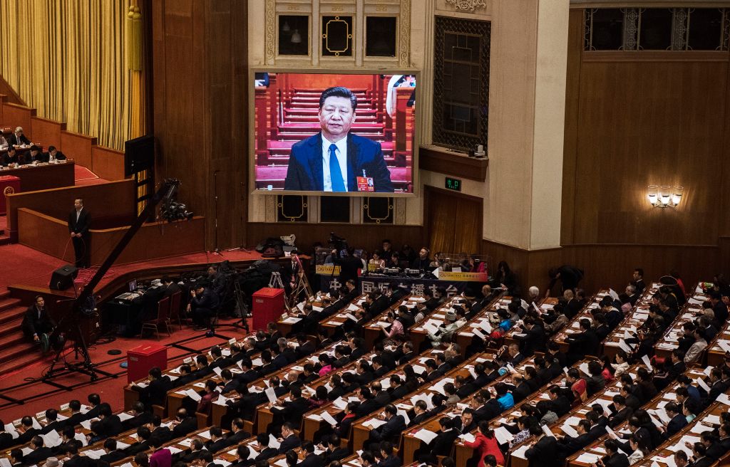 China's NPC Votes On The Draft Amendment To The Constitution Of People's Republic Of China