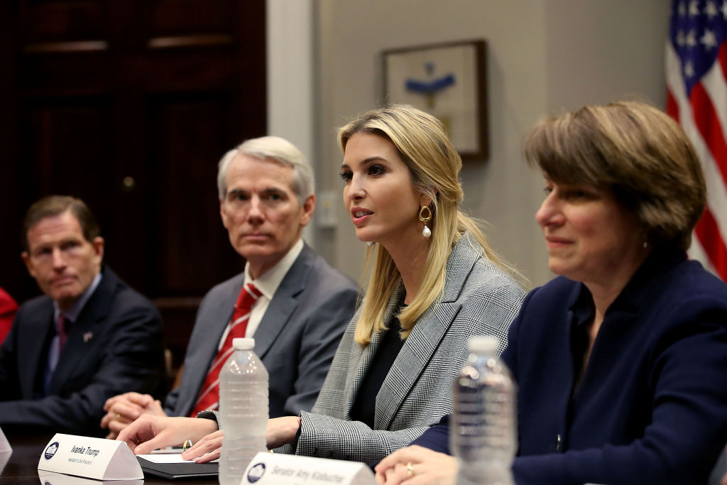 Ivanka Trump Hosts Round Table At White House On Combatting Sex Trafficking