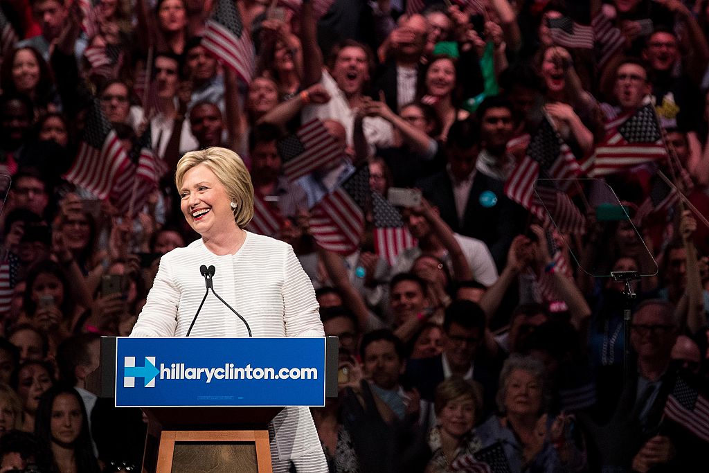 Hillary Clinton Holds Primary Night Event In Brooklyn, New York