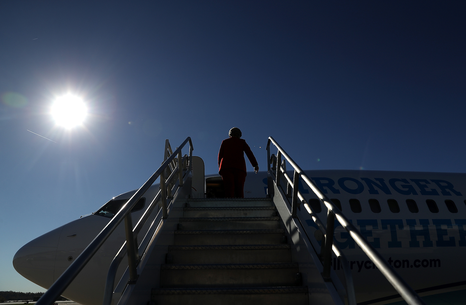 Hillary Clinton Campaigns Across US One Day Ahead Of Presidential Election