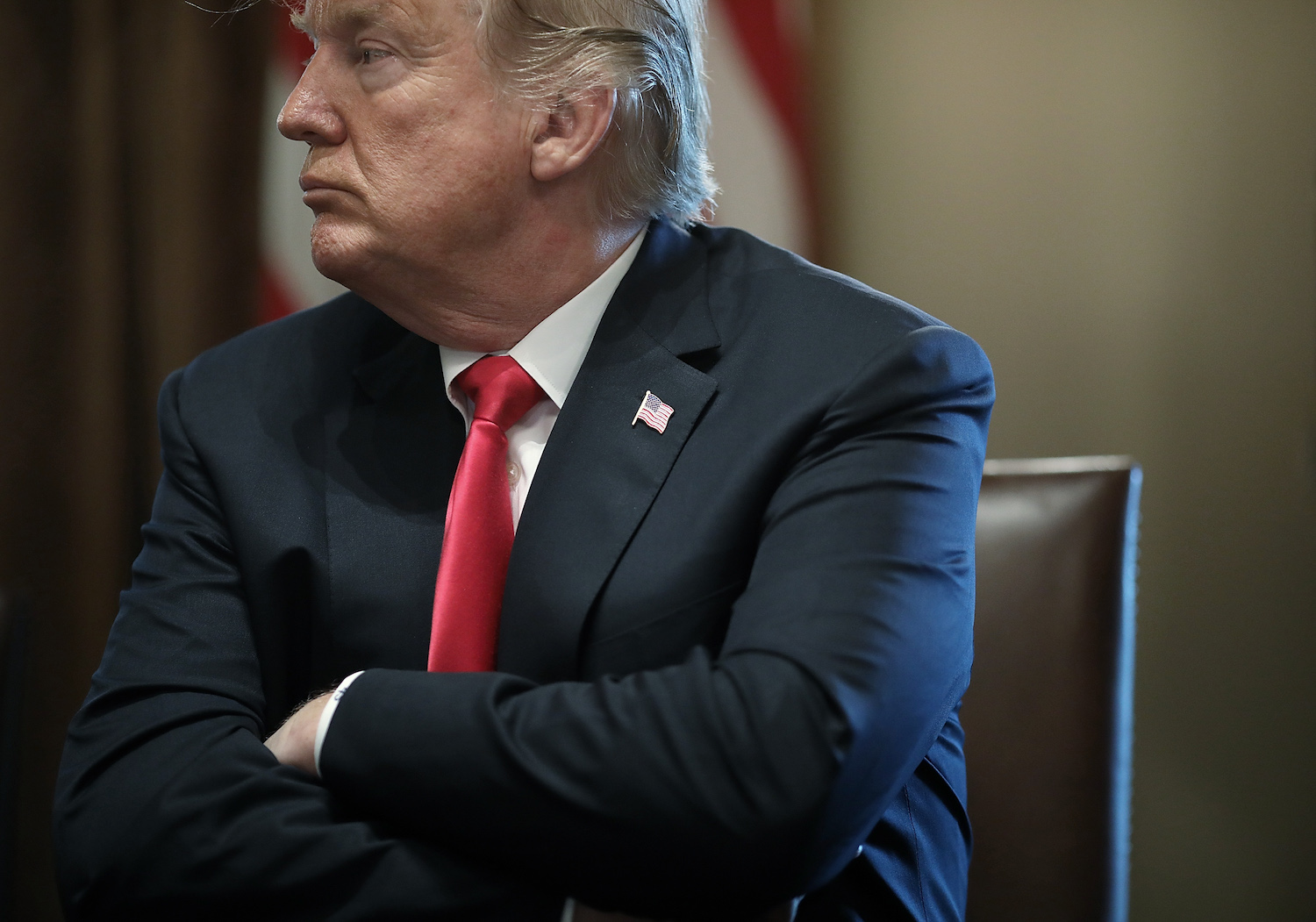 President Trump Meets With Congressional Leaders On Immigration In The Oval Office