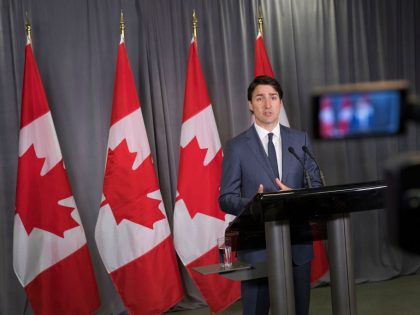 Canadian Prime Minister Justin Trudeau Speaks At The Canadian Consulate In New York