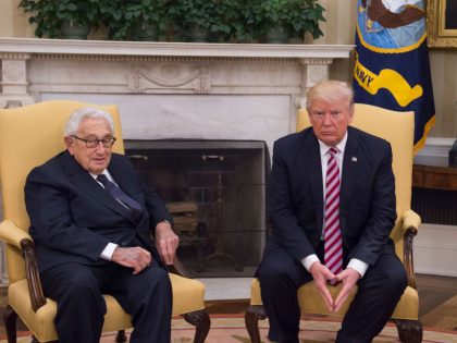 President Trump Meets With Henry Kissinger At The White House