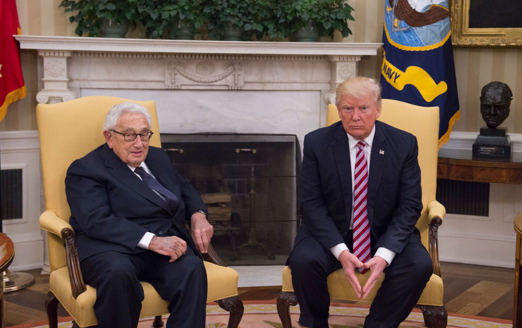 President Trump Meets With Henry Kissinger At The White House