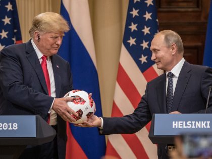 President Trump And President Putin Hold A Joint Press Conference After Summit