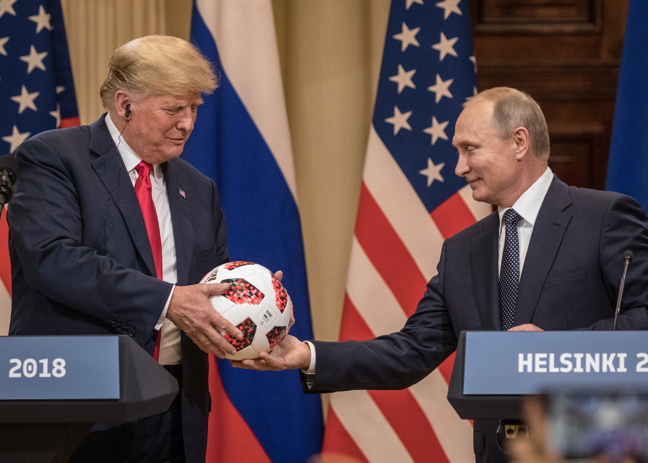 President Trump And President Putin Hold A Joint Press Conference After Summit