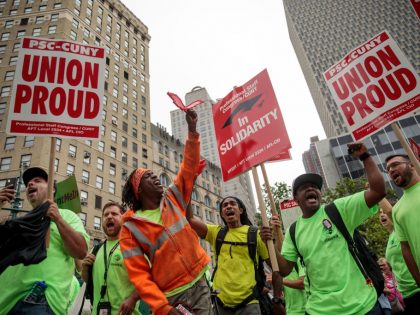 Union Activists Protest Supreme Court Janus v. AFSCME Decision In New York
