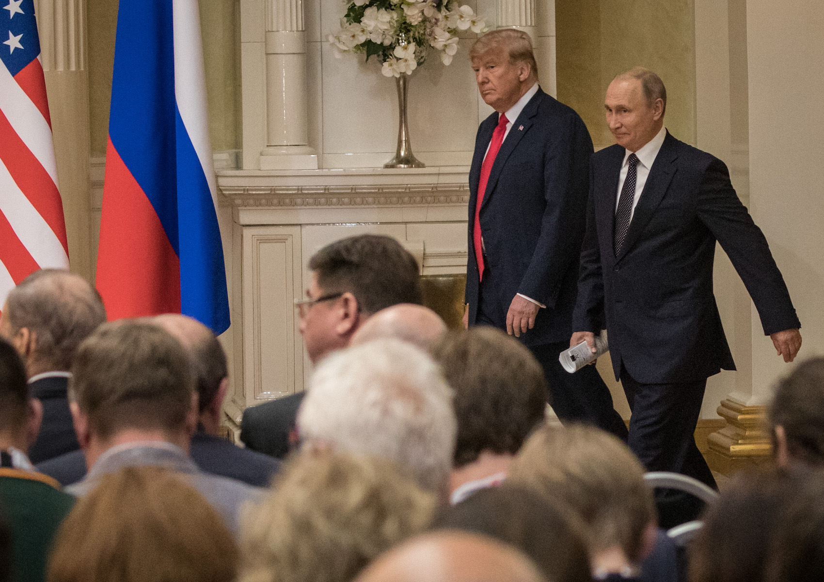 President Trump And President Putin Hold A Joint Press Conference After Summit