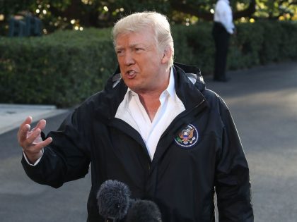 President Trump Departs White House En Route To Puerto Rico