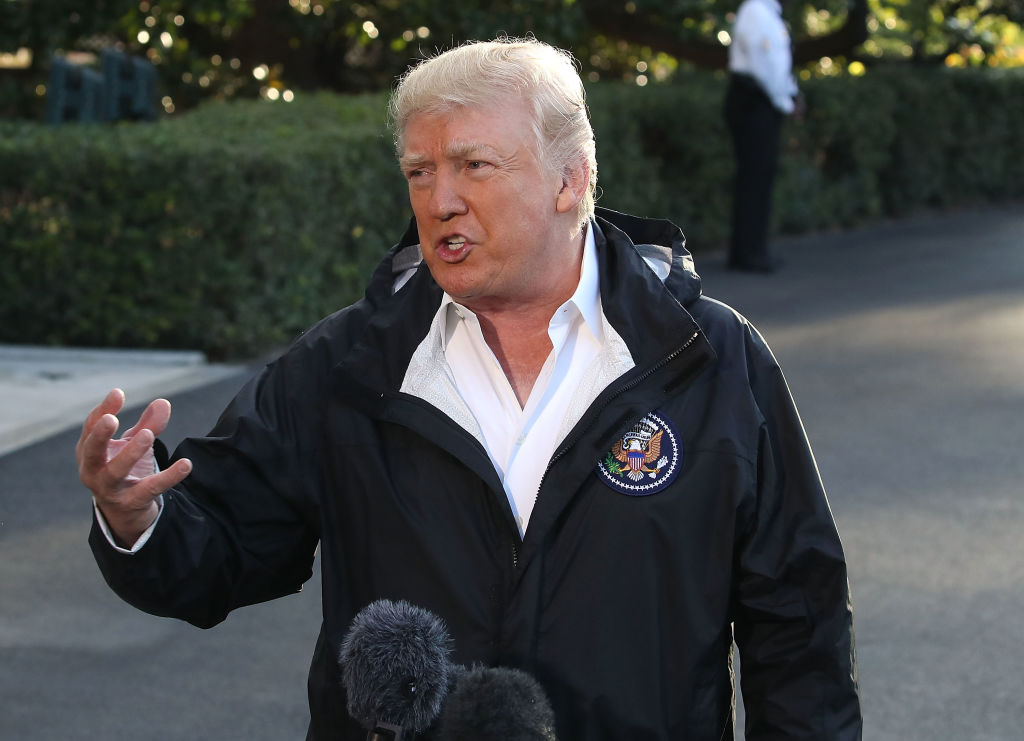 President Trump Departs White House En Route To Puerto Rico