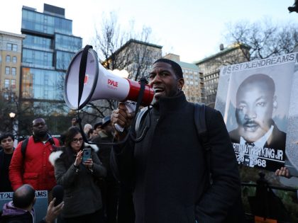 Vigil And Rally Held For Stephon Clark In NYC On 50th Anniversary Of MLK's Assassination