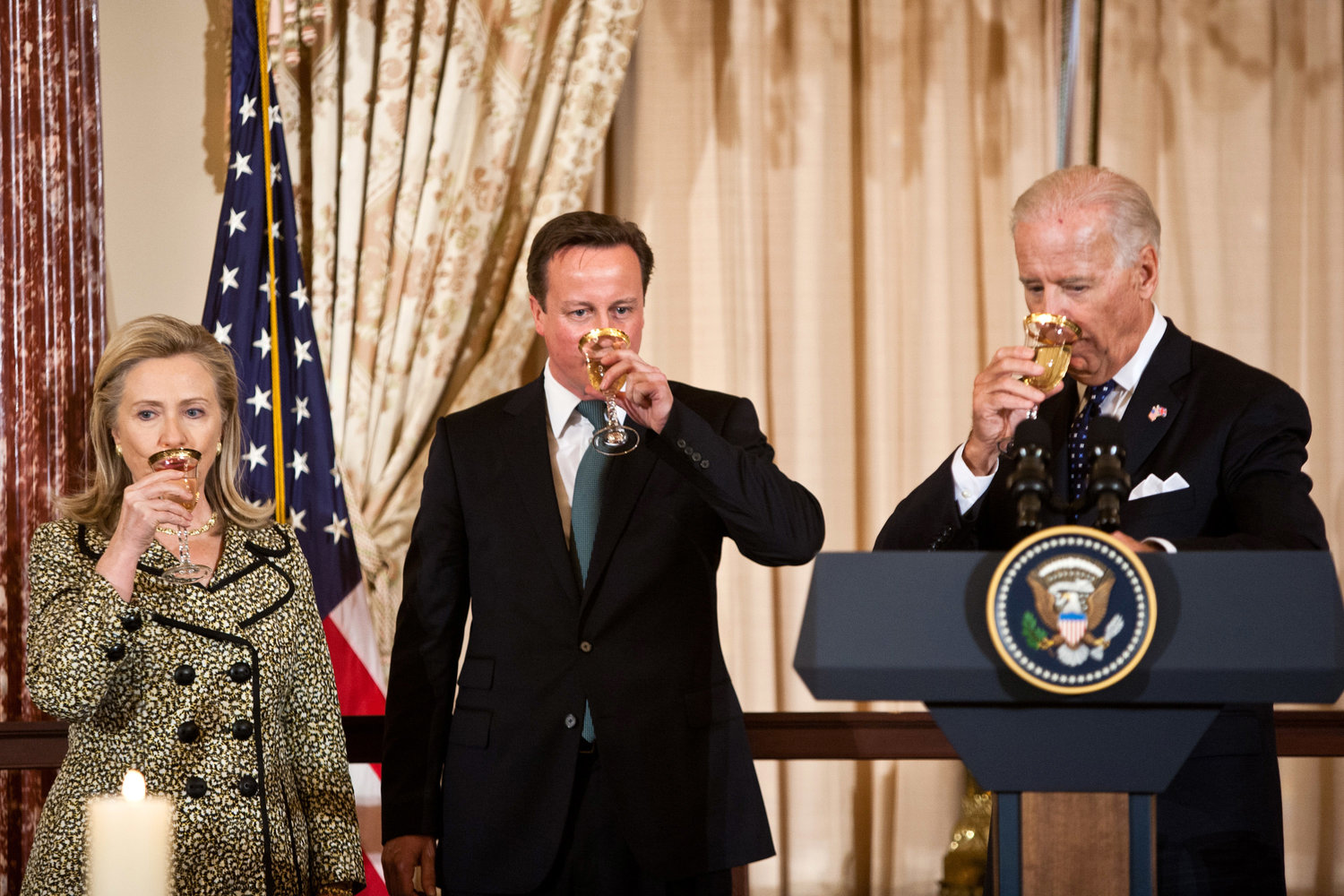 Vice-President Biden Hosts Luncheon For UK PM David Cameron