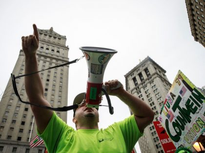 Union Activists Protest Supreme Court Janus v. AFSCME Decision In New York