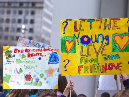 Children Stage Mass Protest Parade Highlighting World Issues