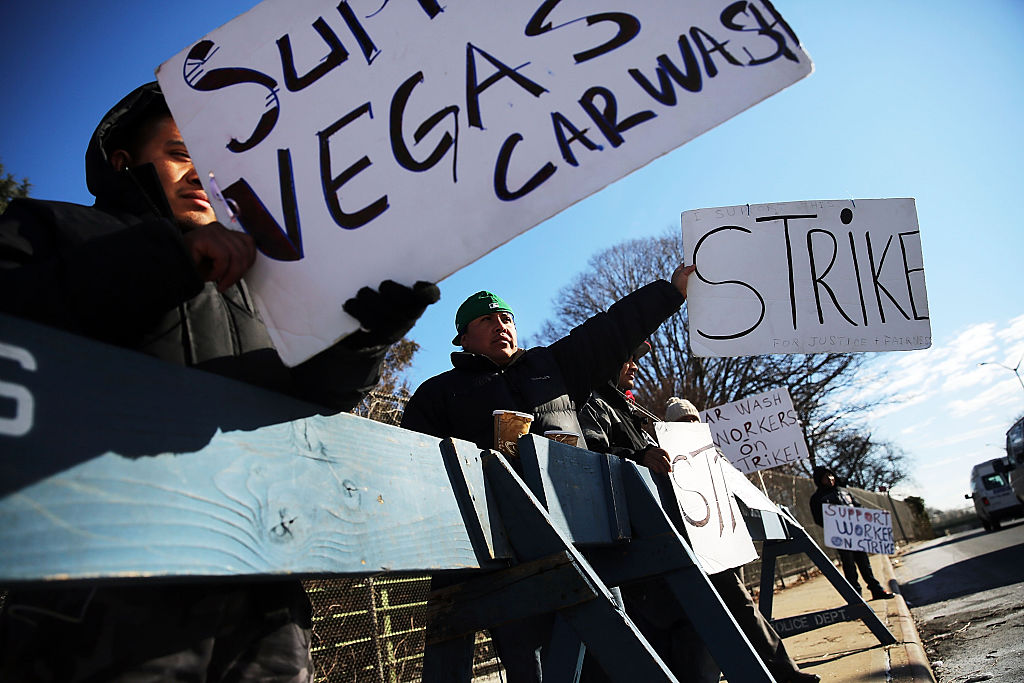 Brooklyn Car Wash Workers File Federal Suit, Strike For Minimum Wage