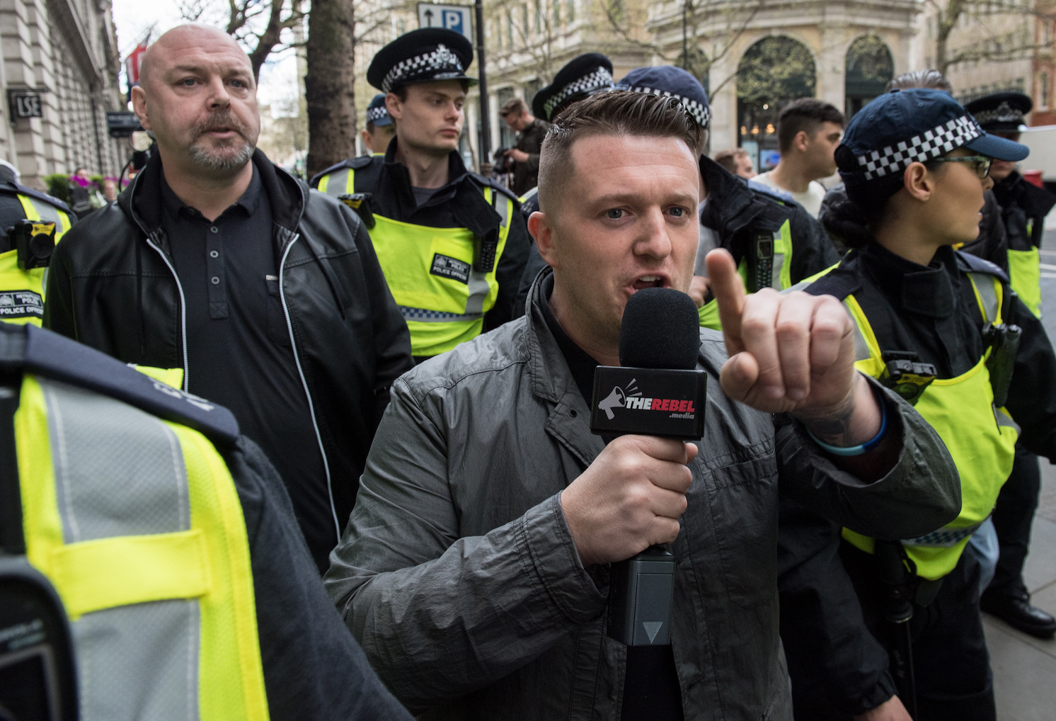 The English Defence League And Britain First March In London