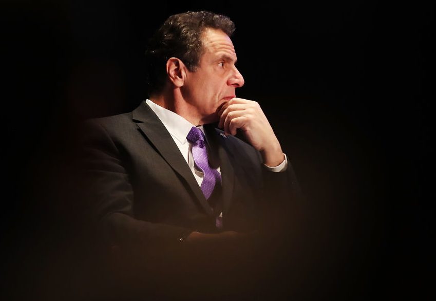 New York Gov. Cuomo And Former Vice President Al Gore Make Off Shore Wind Turbine Announcement At NYU
