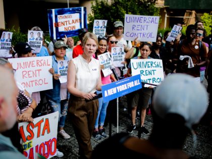 Democratic Gubernatorial Candidate Cynthia Nixon  Rally For Universal Rent Control