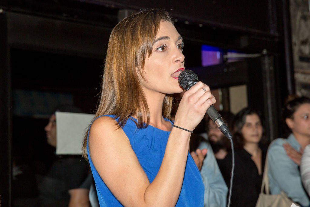 NY State Senate Democratic Candidate Julia Salazar Attends Primary Night Event In Brooklyn
