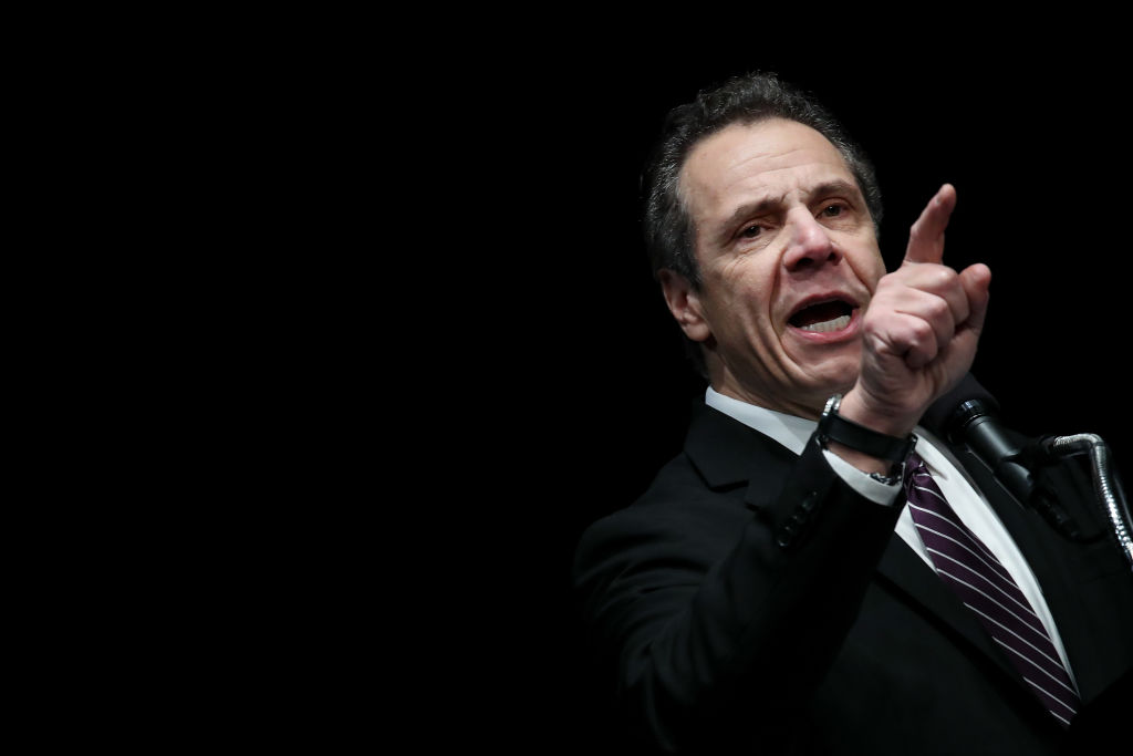 New York Governor Cuomo Attends Union Rally At Madison Square Garden