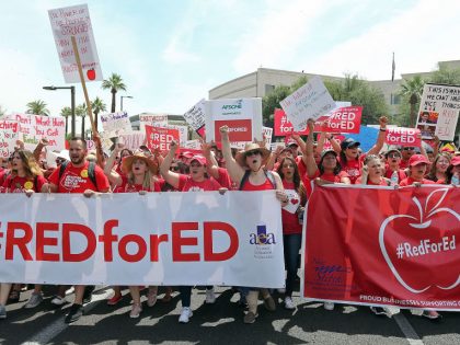 Arizona Teachers Go On Strike And March To State Capitol