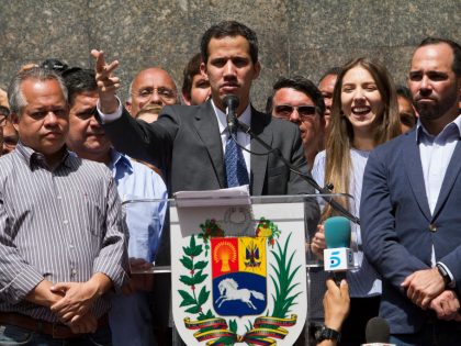 Juan Guaidó Self-proclaimed Interim President of Venezuela Meeting With Deputies and the Media