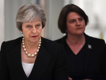 British Prime Minister Theresa May Visits Northern Ireland