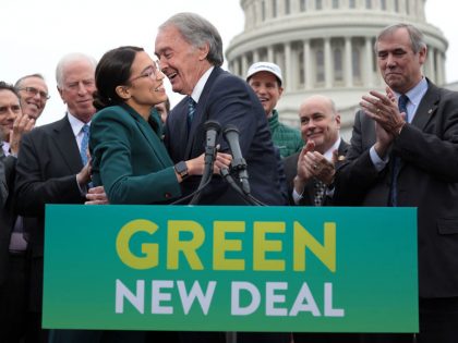 Democratic Lawmakers Rep. Alexandria Ocasio-Cortez And Sen. Ed Markey Unveil Their Green New Deal Resolution