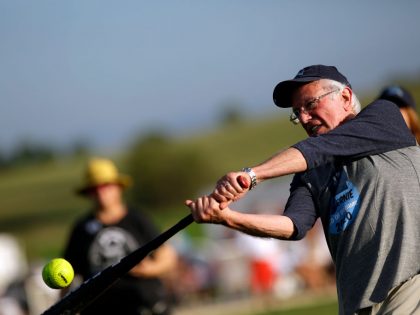 Bernie Sanders Joins Press And Campaign Staff For Softball In "Field Of Dreams"
