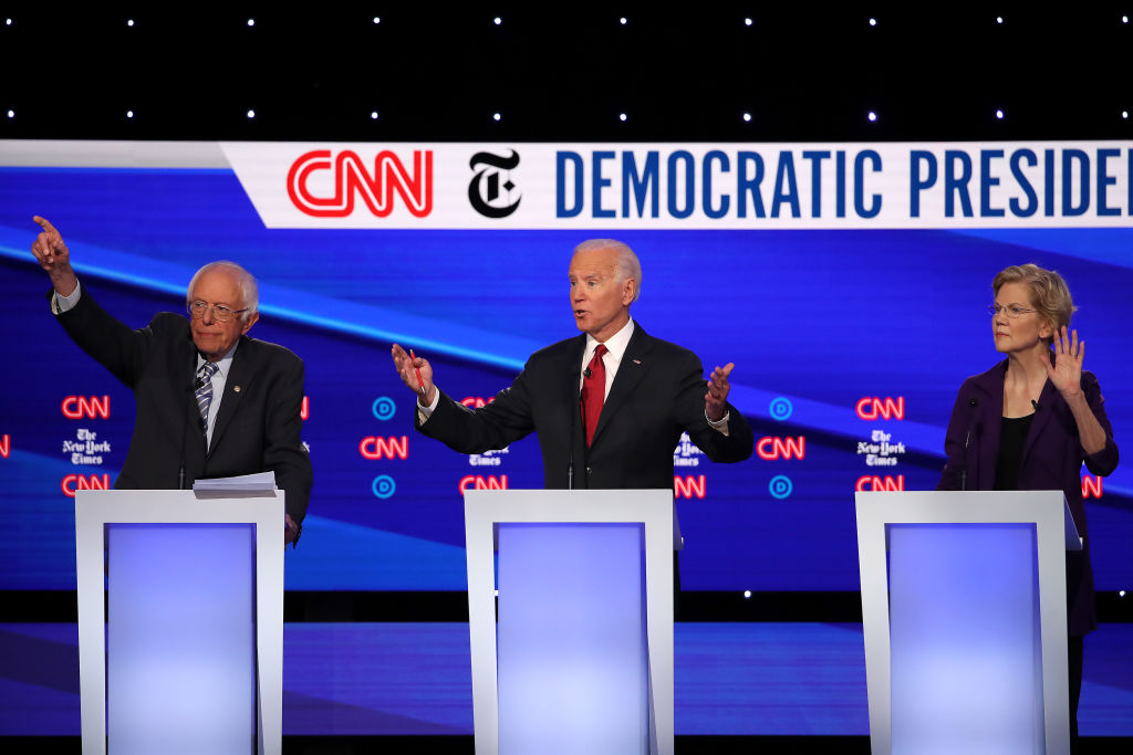Democratic Presidential Candidates Participate In Fourth Debate In Ohio