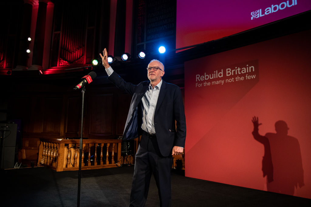 Labour Leader Corbyn Speaks At A Rally Following The Queen's Speech