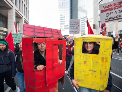 Protesters March Over Rising Housing Prices